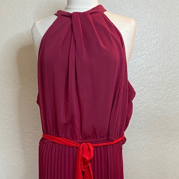 Lane Bryant Halter-Neck Shirred-Detail Maxi Dress - 20W - NWT - Picture 10 of 16